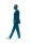 Confident Businessman Walking Vinyl Car Decal Sticker – Waterproof & UV-Resistant 8"