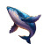 Cartoon Whale Jumping Vinyl Car Decal Sticker – Waterproof & UV-Resistant 8"