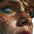 Glitter-Faced Woman Vinyl Car Decal Sticker – Waterproof & UV-Resistant 8"