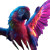 Cyberpunk Macaw Vinyl Car Decal Sticker – Waterproof & UV-Resistant 8"