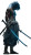 Blue Katana Warrior Vinyl Car Decal Sticker – Waterproof & UV-Resistant 8"