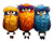 Colorful Cartoon Birds V5 Vinyl Car Decal Sticker – Waterproof & UV-Resistant 8"