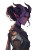 Tiefling Character V5 Vinyl Car Decal Sticker – Waterproof & UV-Resistant 8"