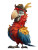 Military Macaw Parrot Vinyl Car Decal Sticker – Waterproof & UV-Resistant 8"