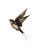 Flying Swallow Sketch V2 Vinyl Car Decal Sticker – Waterproof & UV-Resistant 8"