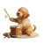 Puppy Drummer Vinyl Car Decal Sticker – Waterproof & UV-Resistant 8"
