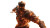 Fiery Demonic Warrior Vinyl Car Decal Sticker – Waterproof & UV-Resistant 8"