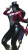 Anime Sorceress V2 Vinyl Car Decal Sticker – Waterproof & UV-Resistant 8"