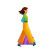 Happy Woman Walking Vinyl Car Decal Sticker – Waterproof & UV-Resistant 8"