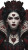 Modern Queen Of Hearts Vinyl Car Decal Sticker – Waterproof & UV-Resistant 8"