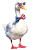 Patriotic Goose Clipart Vinyl Car Decal Sticker – Waterproof & UV-Resistant 8"