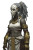 Muscular Monk Woman Vinyl Car Decal Sticker – Waterproof & UV-Resistant 8"