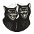 Punk Cats Logo Vinyl Car Decal Sticker – Waterproof & UV-Resistant 8"