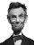 Smiling Lincoln Caricature Vinyl Car Decal Sticker – Waterproof & UV-Resistant 8"