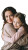Mother And Daughter Hug V5 Vinyl Car Decal Sticker – Waterproof & UV-Resistant 8"