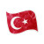Turkish Flag Sticker Vinyl Car Decal Sticker – Waterproof & UV-Resistant 8"