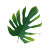 Tropical Leaf Vinyl Car Decal Sticker – Waterproof & UV-Resistant 8"