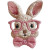 Pink Bunny Accessories Vinyl Car Decal Sticker – Waterproof & UV-Resistant 8"