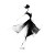 Elegant Ballet Silhouette Vinyl Car Decal Sticker – Waterproof & UV-Resistant 8"