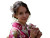Japanese Woman Kimono V3 Vinyl Car Decal Sticker – Waterproof & UV-Resistant 8"