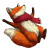 Scarfed Fox Vinyl Car Decal Sticker – Waterproof & UV-Resistant 