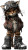 Anthropomorphic Aviator Cat Vinyl Car Decal Sticker – Waterproof & UV-Resistant 