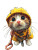 Cute Raincoat Cat Vinyl Car Decal Sticker – Waterproof & UV-Resistant 