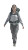 Friendly Hiking Woman Vinyl Car Decal Sticker – Waterproof & UV-Resistant 