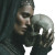 Skull-Faced Woman Vinyl Car Decal Sticker – Waterproof & UV-Resistant 