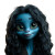 Blue Alien Portrait Vinyl Car Decal Sticker – Waterproof & UV-Resistant 