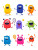 Colorful Sport Monsters Vinyl Car Decal Sticker – Waterproof & UV-Resistant 