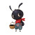 Friendly Ant Character V2 Vinyl Car Decal Sticker – Waterproof & UV-Resistant 