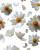 Pearlescent Chamomile Flowers Vinyl Car Decal Sticker – Waterproof & UV-Resistant 
