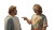 Men Arguing In Yard Vinyl Car Decal Sticker – Waterproof & UV-Resistant 