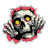 Skull Sticker Illustration Vinyl Car Decal Sticker – Waterproof & UV-Resistant 