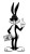 Hippie Bugs Bunny Vinyl Car Decal Sticker – Waterproof & UV-Resistant 