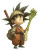 Kid Goku Asparagus Vinyl Car Decal Sticker – Waterproof & UV-Resistant 