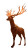 Demonic Fire Deer Vinyl Car Decal Sticker – Waterproof & UV-Resistant 