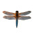 Dragonfly In Grassland Vinyl Car Decal Sticker – Waterproof & UV-Resistant 