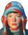 Grunge Style Portrait Vinyl Car Decal Sticker – Waterproof & UV-Resistant 