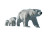 Polar Bear Family V5 Vinyl Car Decal Sticker – Waterproof & UV-Resistant 