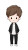 Chibi Boy Design Vinyl Car Decal Sticker – Waterproof & UV-Resistant 