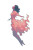 Ethereal Floating Woman Vinyl Car Decal Sticker – Waterproof & UV-Resistant 