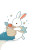 Beach Bunny Vinyl Car Decal Sticker – Waterproof & UV-Resistant 