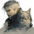 Fantasy Male And Wolf Vinyl Car Decal Sticker – Waterproof & UV-Resistant 