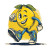 Cheerful Lemon Mascot Vinyl Car Decal Sticker – Waterproof & UV-Resistant 