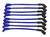 Taylor Cable Spark Plug Wire Set | 409 Race Pro, pre-assembled | LS Motor with Headers | Blue, Silicone, Spiro-Wound Core | 135° Boots | Fits Camaro, Impala, Corvette