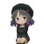 Purple-Haired Character Vinyl Car Decal Sticker – Waterproof & UV-Resistant 