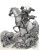 Knight Fighting Monsters Vinyl Car Decal Sticker – Waterproof & UV-Resistant 