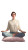 Meditating Person V2 Vinyl Car Decal Sticker – Waterproof & UV-Resistant 